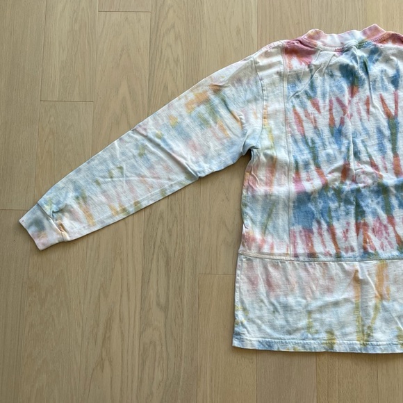 John Elliott Reconstructed Tie Dye Long Sleeve Tee Shirt - Picture 8 of 13